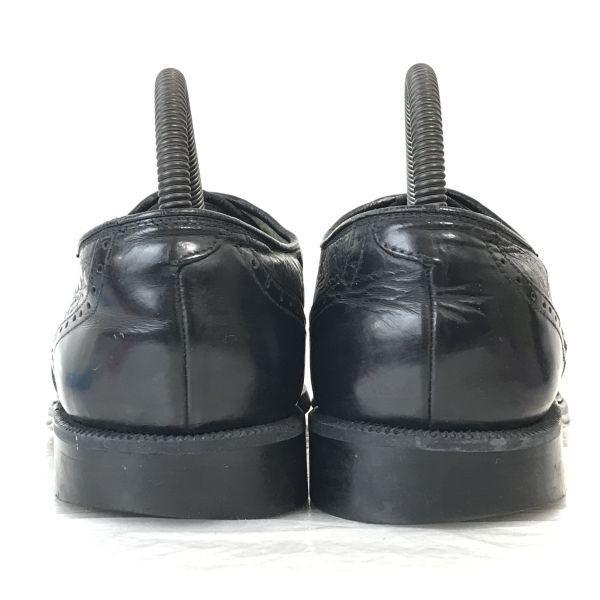 REGAL/Imperial Grade Premium Goodyear Leather Straight Tip Shoes/25.0E/Black/Business/Dress(USED)