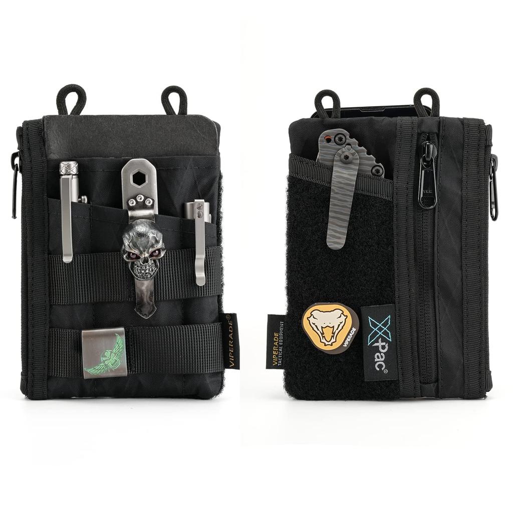 Органайзер для кармана VIPERADE VE16 X-Pac, EDC-подсумок для мужчин, EDC-органайзер для кармана с 7 отделениями, кошелек-подсумок для мультитула, карманный подсумок для