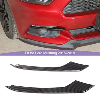 Автомобильный противотуманный фонарь, декоративный защитный чехол для Ford Mustang 2015-2018, внешние аксессуары для автомобиля, углеродное волокно черного цвета