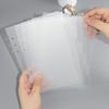 Mogoostry 2 Pack A5 Binder Dividers 6 Tabs Clear Plastic Binder Index Tabs Planner Divider for Round Ring Binder Sheet Protector (Total 12 Dividers)