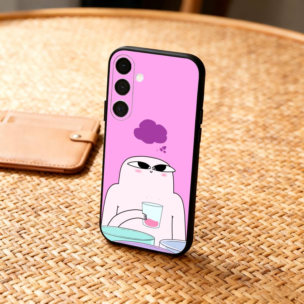 Funny K-Ketnipz Phone Case For Samsung A73,72,71,A52,51,40,41,A22,A32,31,A13, Soft Black Shell