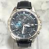 Б/У Новые часы CASIO EDIFICE Хронограф Кожаный ремешок