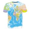 Interesting World Nautical Map 3D Printed Streetwear Men and Women Harajuku Short Sleeve T-shirt Oversized T-shirt Casual Top