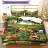 3pcs Custom Name In the Night Garden Bedding Set Duvet Cover Closure Includes 1 Duvet Cover & 2 Pillowcases, Soft and Comfortable for All Seasons.