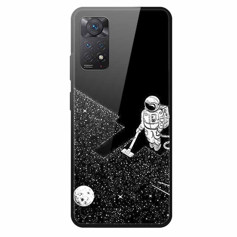 Tempered Glass Case For Xiaomi Redmi Note 12 Pro 4G Case Hard Glass Back Cover For Redmi Note 12 Pro 4G Phone Case Soft Bumper