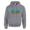 Sweat à capuche - PIXELFORMA - Drapeau de l'Azerbaïdjan - Gris - Manches longues - Col capuche