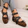 Fashion 2025 Women's New Leisure Luxury Spring and Summer New Belt Buckle Flat Bottomed Anti Slip Flat Shoes