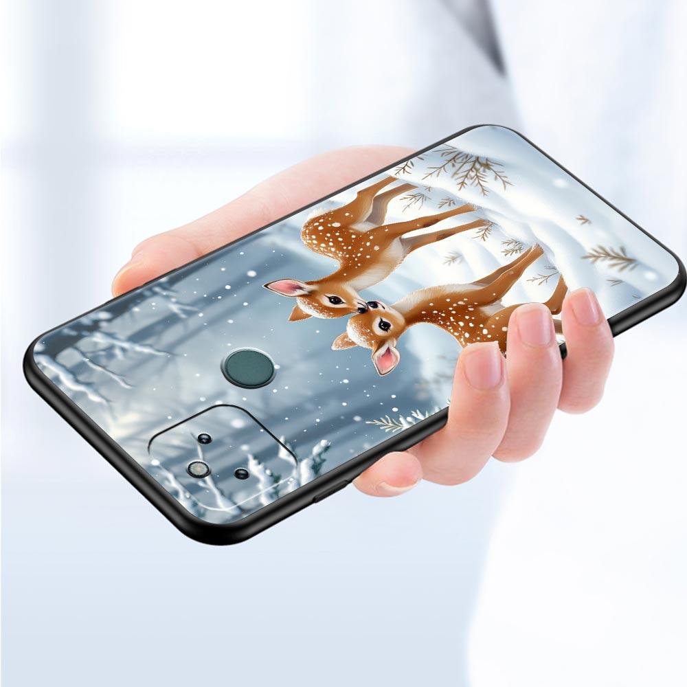 Cartoon Animal Deer Phone Case Cover for Google Pixel 10 9 8 7 6 9A 8A 7A 6A Pro Shockproof Soft TPU 10 Pro XL Shell Fundas Bags