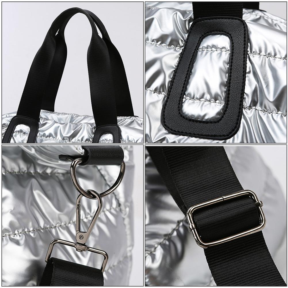 Большая вместительная стеганая спортивная сумка с отделением для влажного и сухого отделения, многофункциональная нейлоновая сумка-мессенджер, водонепроницаемые сумки с ручками сверху