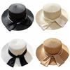Silk Bow Bucket Hat Multicolor Beach Hat French Sun Visor Hat  Summer Outdoor