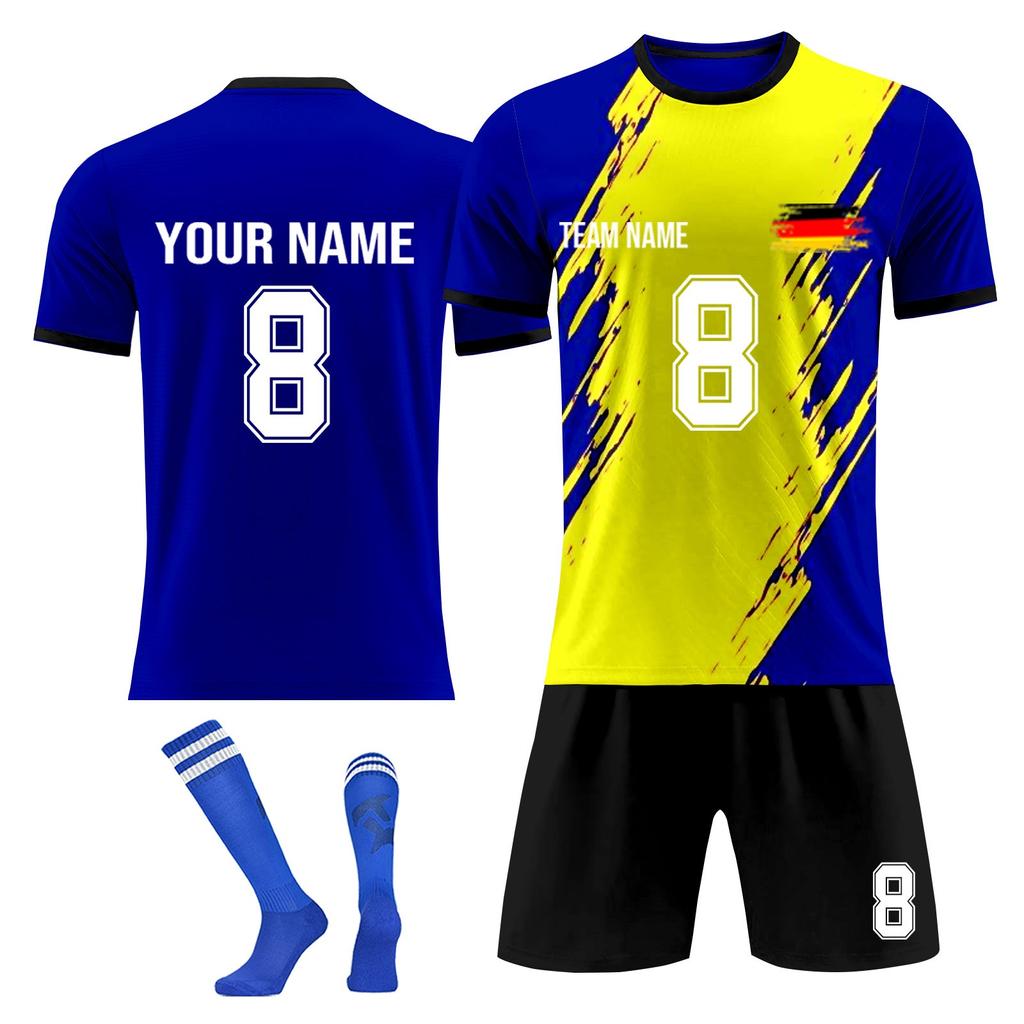 Personalised Shirts Kit Mens Girls With Name Number Custom Football Jerseys For Boys Training Suit