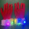 Christmas Santa Clause Gloves Glow In the Dark Santa Costume Gloves Party Props Festival Luminous Gloves Hand Warmers