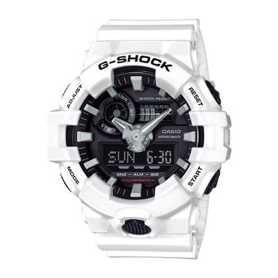 G-SHOCK GA-700-7AJF [Аналогово-цифровая комбинированная модель, белая] Круглые часы, белые