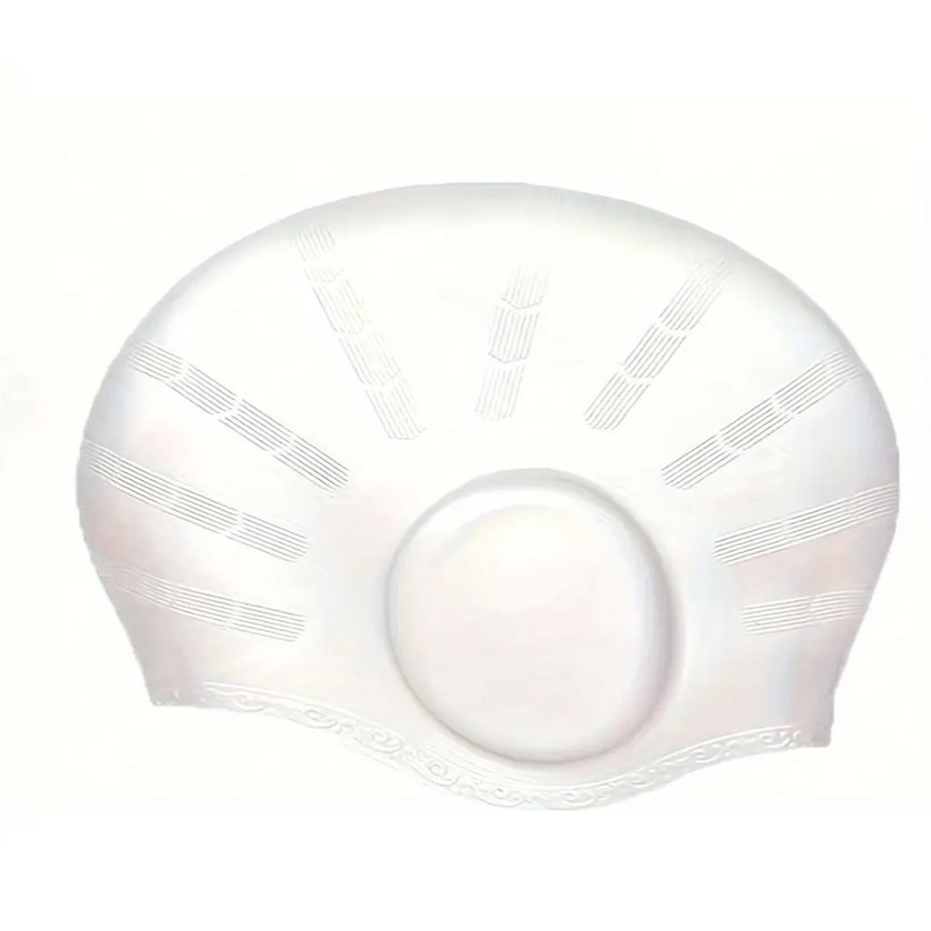 Силиконовая шапочка для плавания для мужчин и женщин, шапочка для плавания в том же стиле, увеличенная защита ушей, водонепроницаемая взрослая шапочка для плавания