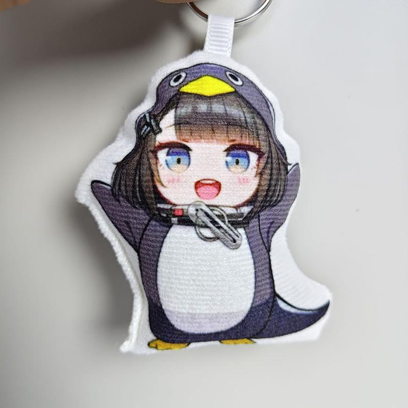Goo Goo Gaga Penguin Sound Keychain Hand Relax Keyboard Keychains Decompression Click Voice Button Backpack Charm