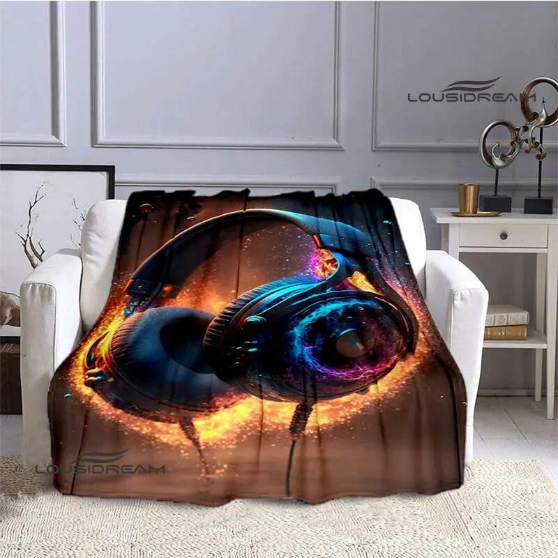 Одеяло с 3D принтом в виде гарнитуры, детское красивое теплое одеяло, фланелевое мягкое и удобное домашнее дорожное одеяло, подарок на день рождения