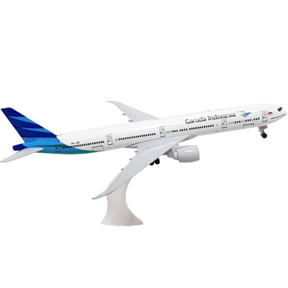 Металлическая модель самолета 20 см - Garuda Indonesia B777 (нет. 26)