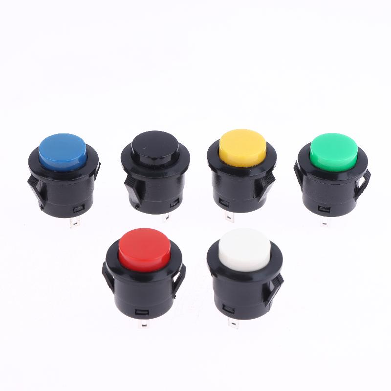 New 5/10Pcs Momentary Push Button Switch R13-507 16mm Round Switch 2Pins ON-OFF Self-res Panel Mounting