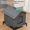 Outdoor Cat House Windproof Waterproof Cozy Cat Shelter Easy Assembly Warm Insulated Shelter for Outdoor Cats Assembly Required
