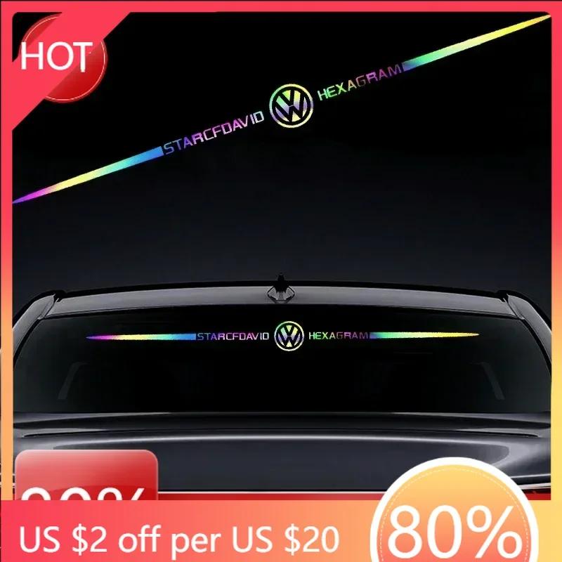 Для VW Новая 60см Лазерная Наклейка на Лобовое Стекло Автомобиля Наклейки на Кузов Автомобиля для Volkswagen Golf MK4 MK6 MK7 Jetta Touareg Beetle Passat Polo
