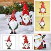Christmas Holiday Garden Gnome Yard Stake With Christmas Lcons Festive Figure Outdoor Garden Decoration