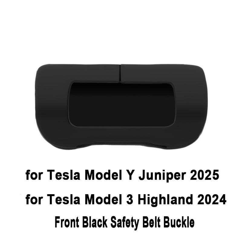 Для Tesla Model Y Juniper 2025 Чехол-протектор от царапин для ремня безопасности автомобиля Силиконовая накладка на пряжку ремня безопасности Аксессуары для нового Model3+