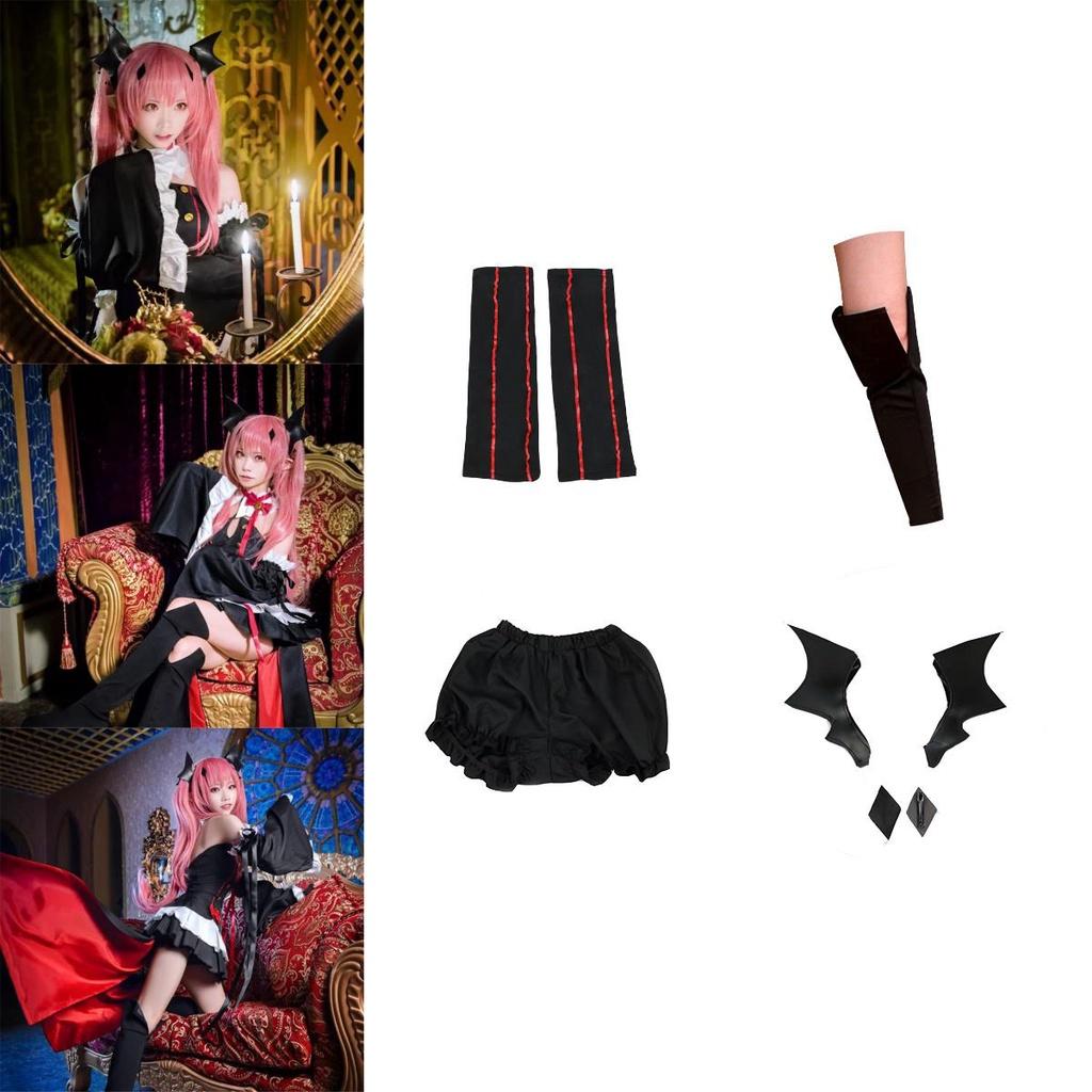 Элегантный костюм для косплея вампира Крул Тепеш из аниме «Последний Серафим» черного цвета