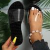 Slippers Women's New Summer Round Head Transparent Flat Bottom Cool Slippers Women Wear Beach Slippers