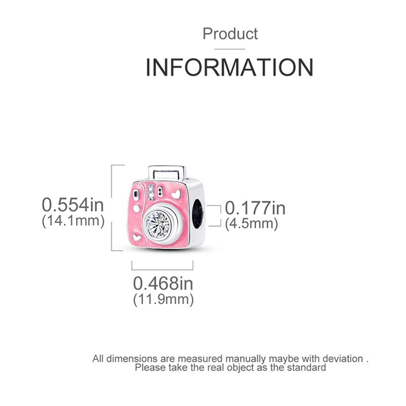 Original Charm Copper Time Travel Camera Series Charms Beads Fits 3Mm Original Bracelet For Women Diy Fine Jewelry Gifts