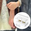 2Pcs Permanent Bracelets Kit Couples Locked Hand Chains DIY Bracelet Making for