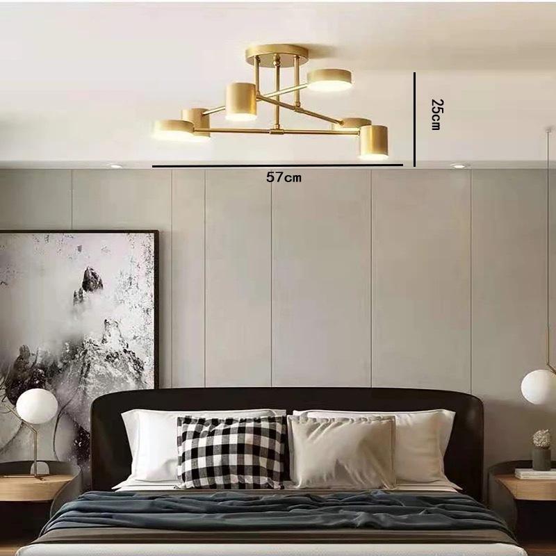 Современная светодиодная люстра класса люкс с 6 головками, подвесной светильник для потолка, столовой, гостиной, спальни, потолочный светильник, холл, домашний декор, светильники