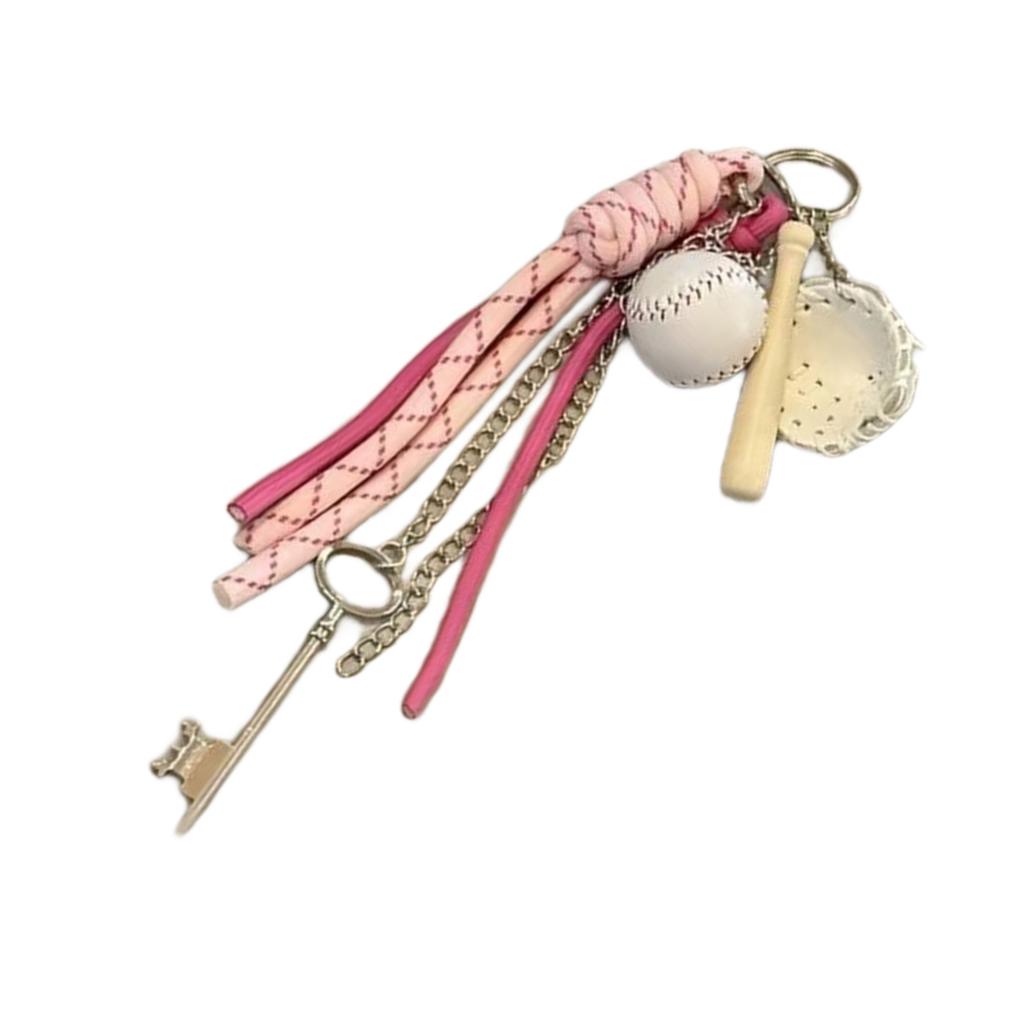 Цветной бейсбольный брелок для бейсбольной сумки, стильный аксессуар для сумок и ключей, прочная веревка для скалолазания, материалы, использование