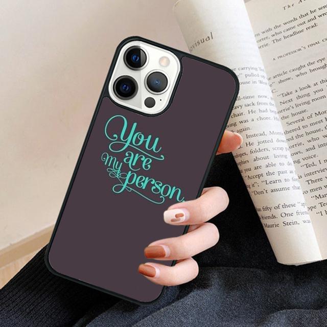 You're My Person Greys Anatomy Coque Phone Case Back Cover for IPhone 18 17 Air 16 15 14 13 11 12 Pro Max Plus Coque