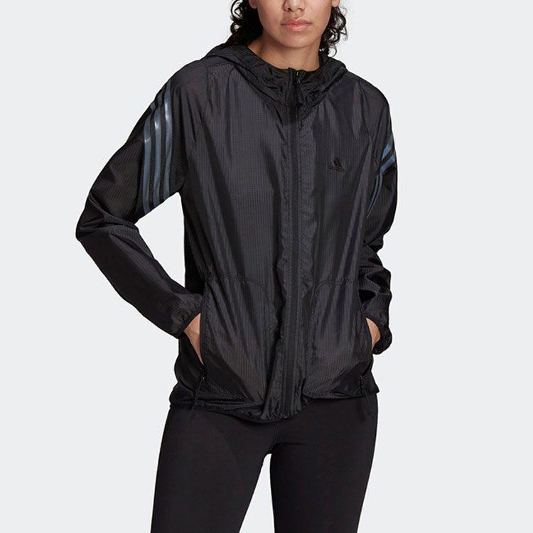 adidas Куртки Женские Черные С Капюшоном Умеренные Другие HC7976
