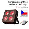 4x18W Led RGBWA UV 6IN1 Color Battery Wireless DMX Led Par Light Mini Battery Party Light 2.4G Wireless.