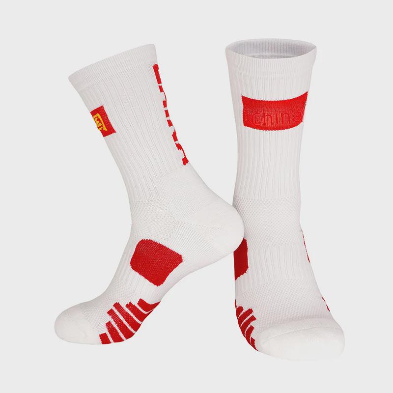 Мужские профессиональные дышащие нескользящие баскетбольные носки средней длины