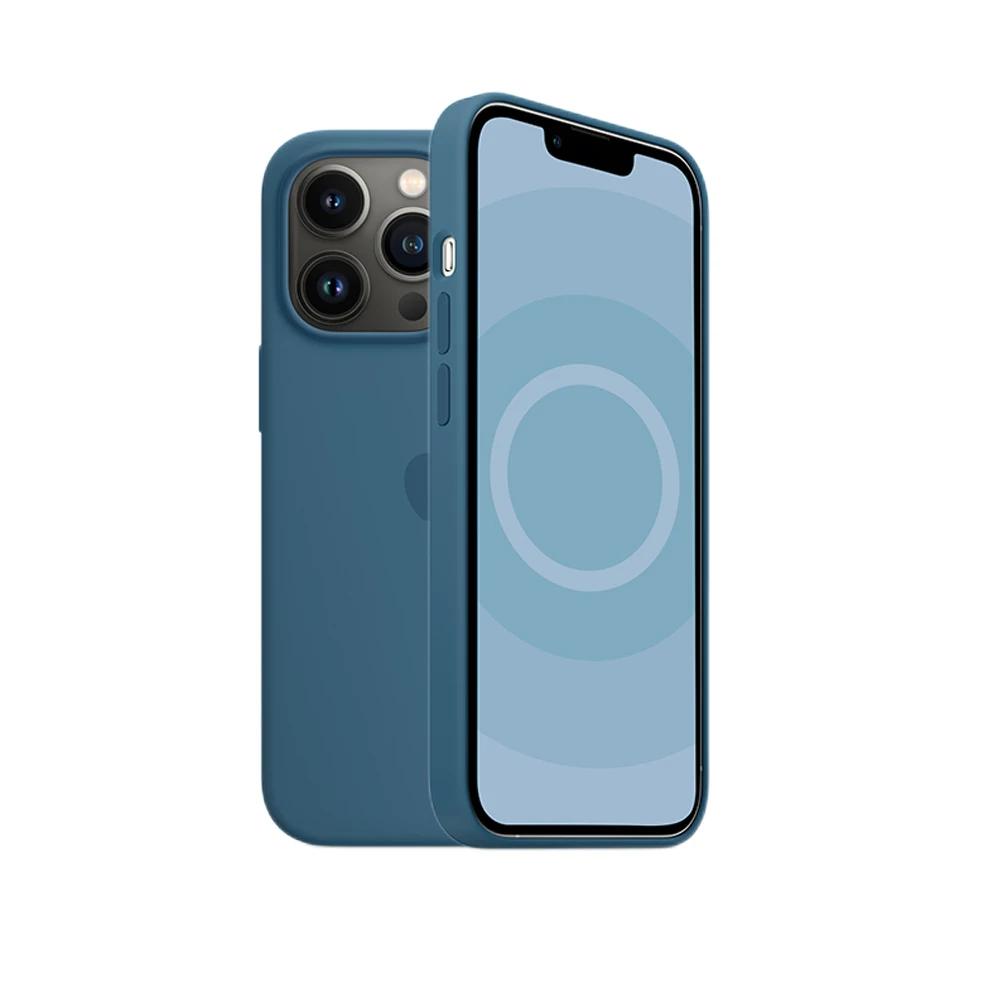 Apple Animation Magsafe Liquid Silicone Magnetic Case For iPhone 13 Pro Max Pro Case Wireless Charging Drop Protect Cover