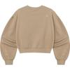 The North Face Logo Loose Fit Long Sleeve Sweatshirt Women sweatshirt Light-Brown NM5MQ51M