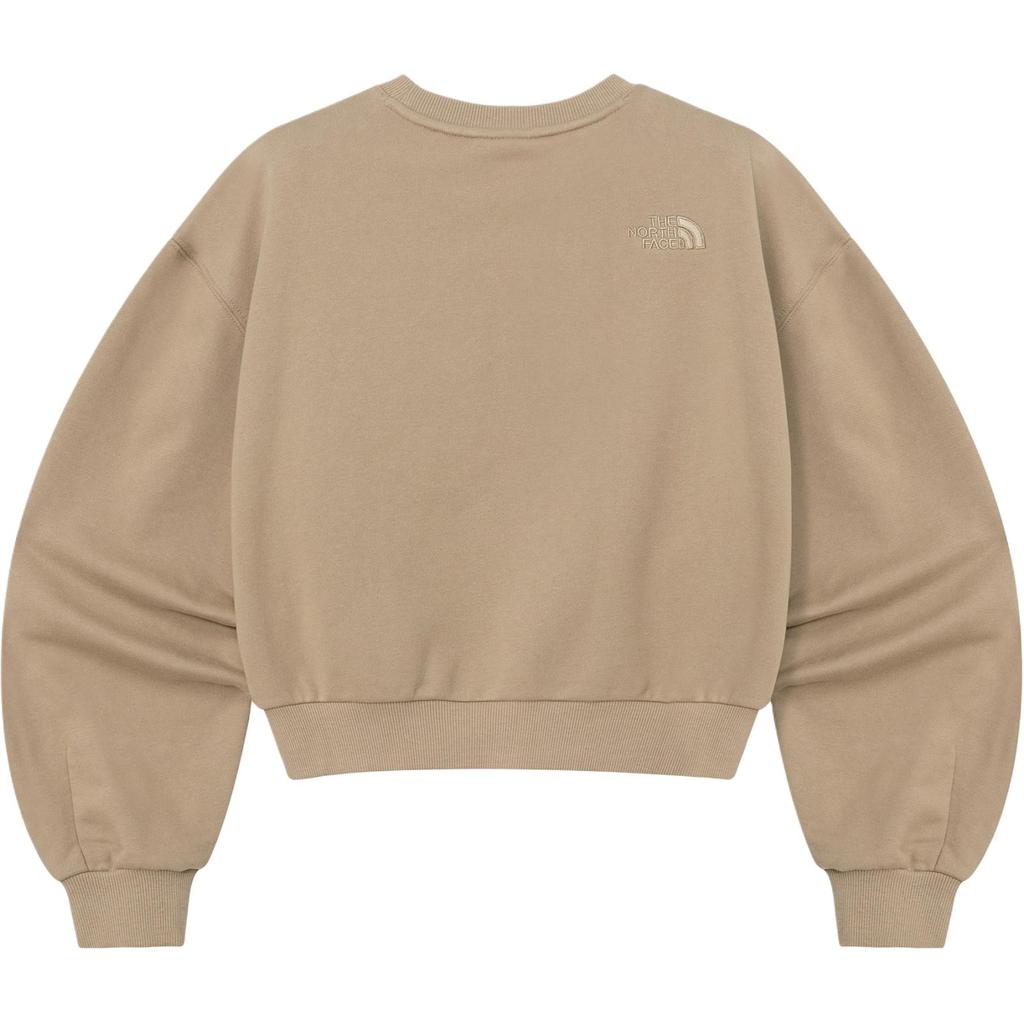 The North Face Logo Loose Fit Long Sleeve Sweatshirt Women sweatshirt Light-Brown NM5MQ51M