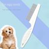 Pet Dematting Comb Stainless Steel Pet Grooming Comb for Dog and Cats Gently Removes Loose Undercoat Flea Comb Protect Flea Comb