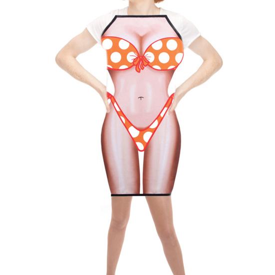 Забавный сексуальный фартук для кухни с цифровой печатью для приготовления барбекю, ужина, барбекю, униформы