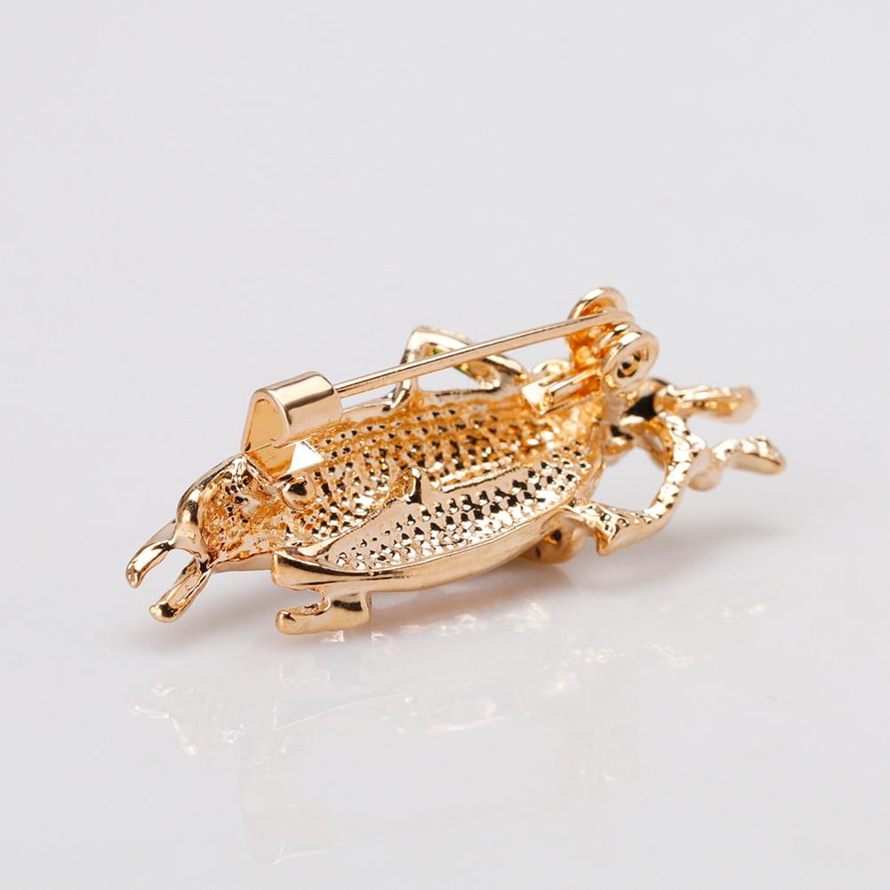 Unisex Unique Alloy Colourful Cartoon Locust Brooch Cute Rhinestone Corsage T-shirt Sweater Ornament Festival Birthday Gift