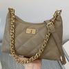 Retro Diamond Small Fragrant Chain Stray Bag Women's 2025 Autumn New Commuter Versatile Shoulder Bag Messenger Bag