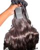 Сырые Индийские Натуральные Камбоджийские Волосы 8 Дюймов Body Wave Кудрявые Kinky Прямые Ручная Работа На Трессе Не-Реми Оптом