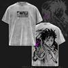 Hot Anime Jujutsu Kaisen Okkotsu Yuta Graphic Tee Men Short Sleeve Clothing Washed Cotton Tshirt Casual T-shirt Harajuku T Shirt