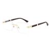 New fashion box color-changing frameless sunglasses women's personality trend outdoor sunscreen sunglasses