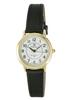 Perfect Women' 132 Gold Case, White Dial, Black Strap