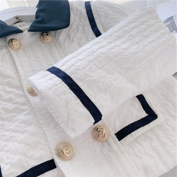 2024 Женский костюм в стиле колледжа JK: Комплект из плиссированной юбки и платья весна/осень