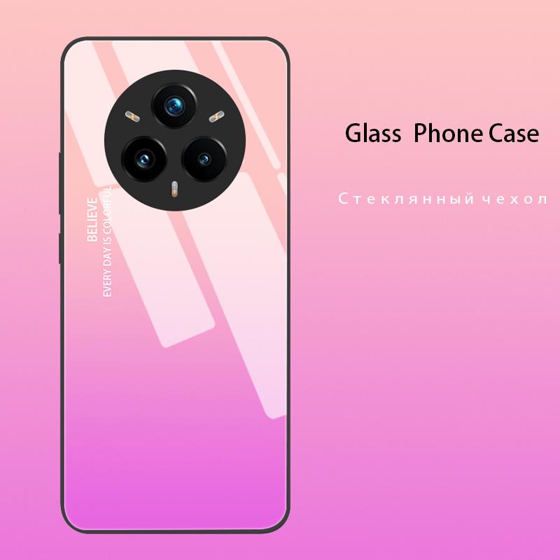 Для Realme 14 Pro Plus Чехол Крышка Чехлы из закаленного стекла для Realme 14 13 12 Pro Plus 14X GT7 Pro Жесткая задняя крышка Бампер Realme14 PRO+