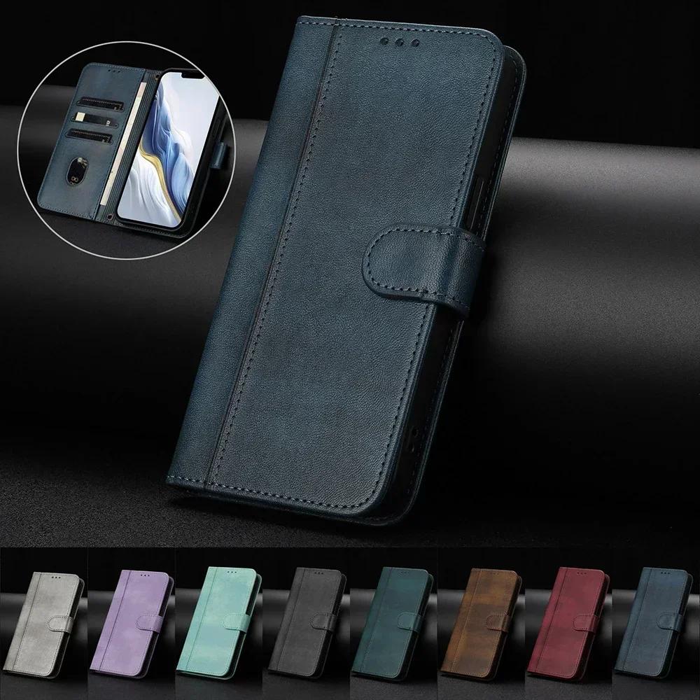 Ретро Кожаный Чехол-Кошелек для Телефона Для Infinix Note 50 Zero 40 40X Hot 50i 40i GT 20 Pro Smart 9 8 Plus 7 HD Cover-Подставка Слот для Карт